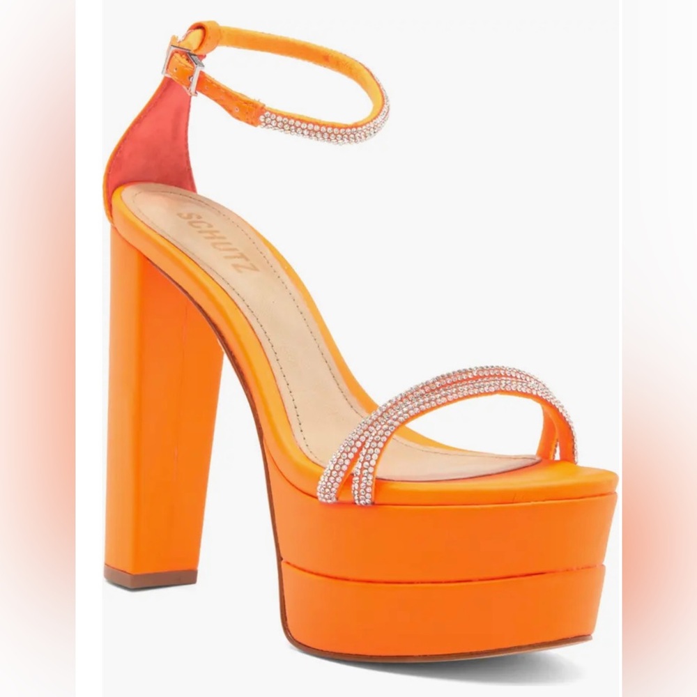 SCHUTZ Fabienne Ankle Strap Platform Sandal
